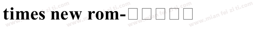 times new rom字体转换
